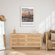 Massachusetts Travel Color Poster