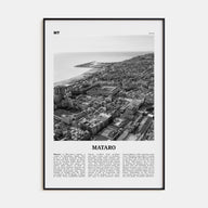 Mataro Travel B&W Poster