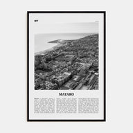 Mataro Travel B&W Poster