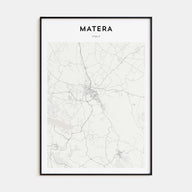 Matera Map Portrait Poster