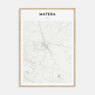 Matera Map Portrait Poster