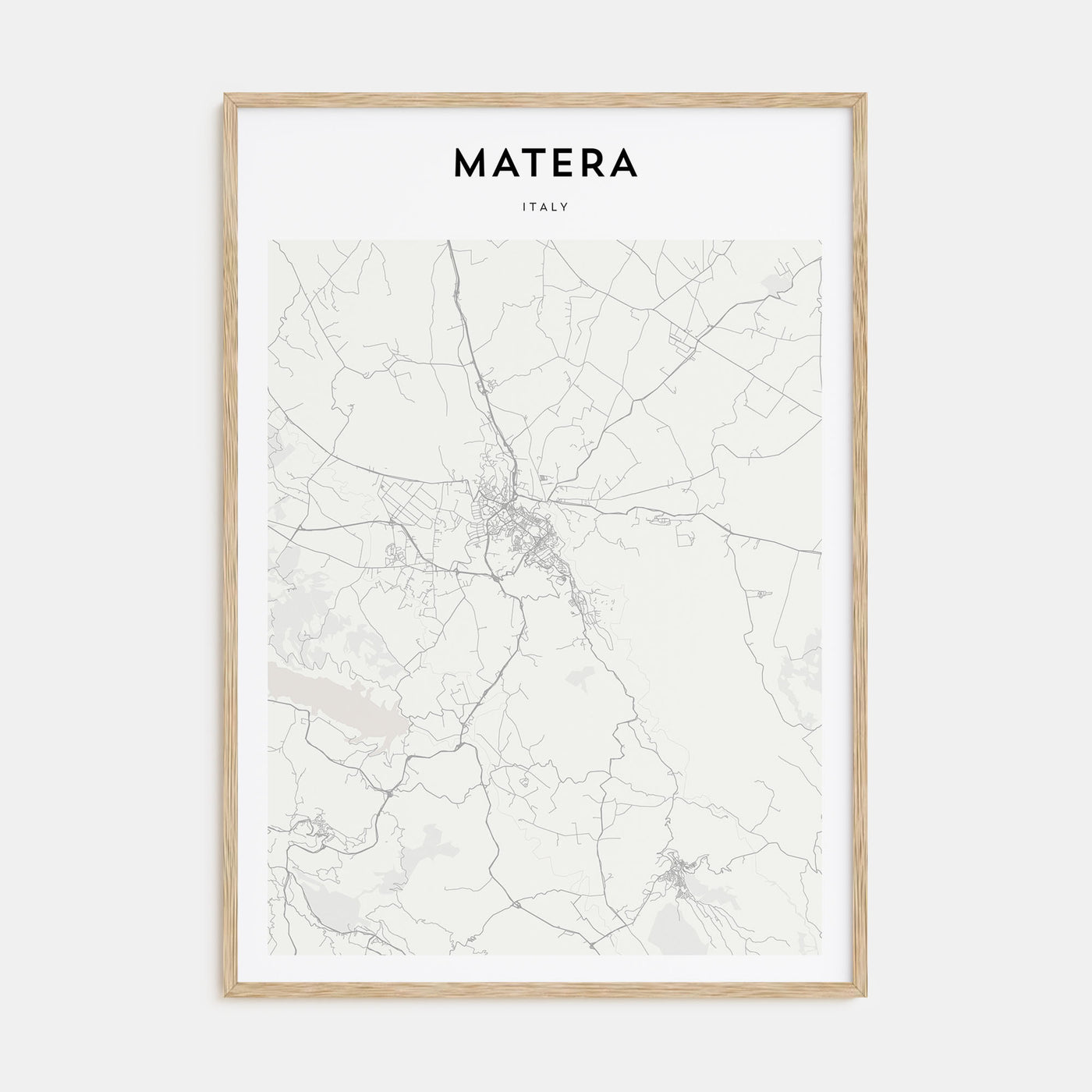 Matera Map Portrait Poster