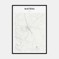Matera Map Portrait Poster