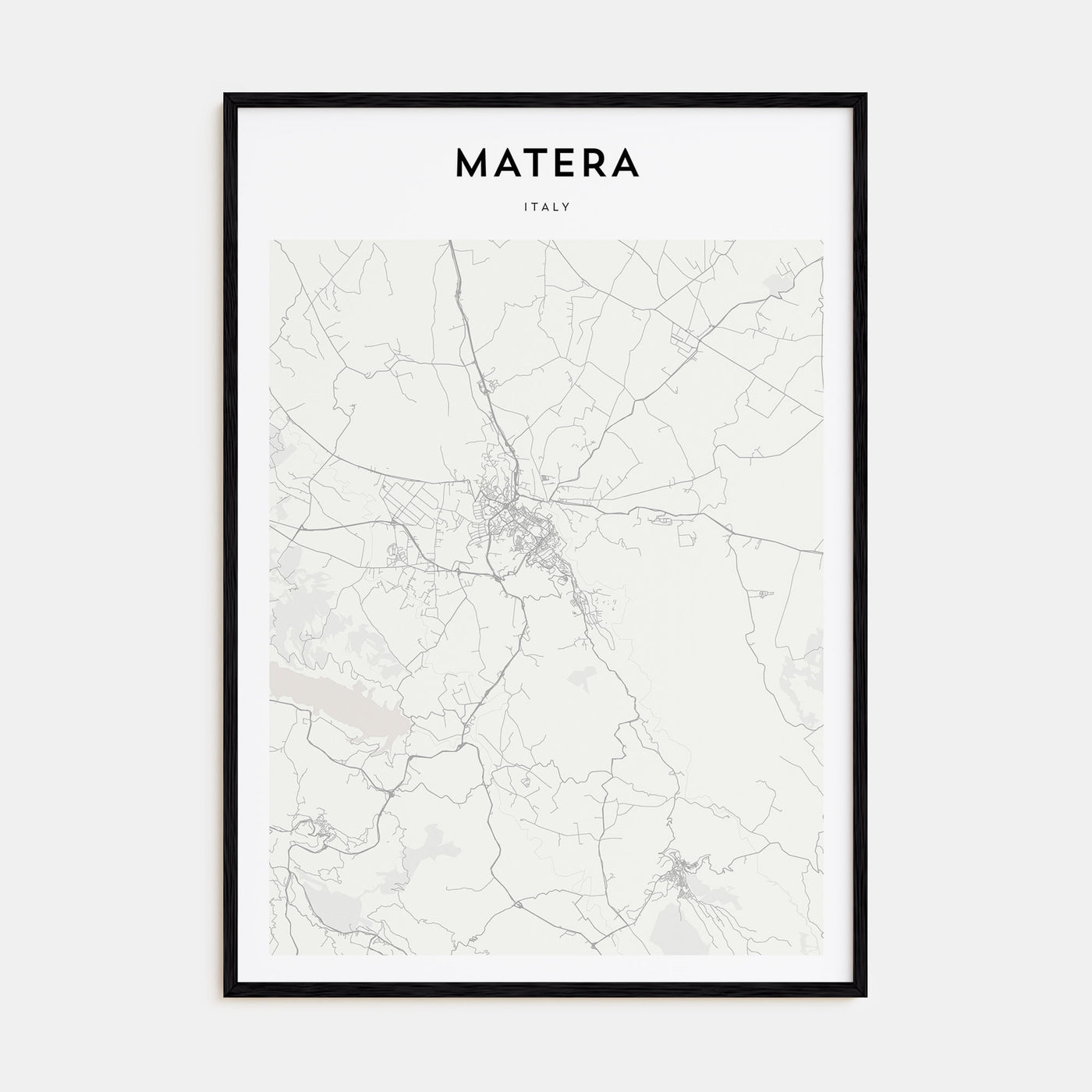 Matera Map Portrait Poster