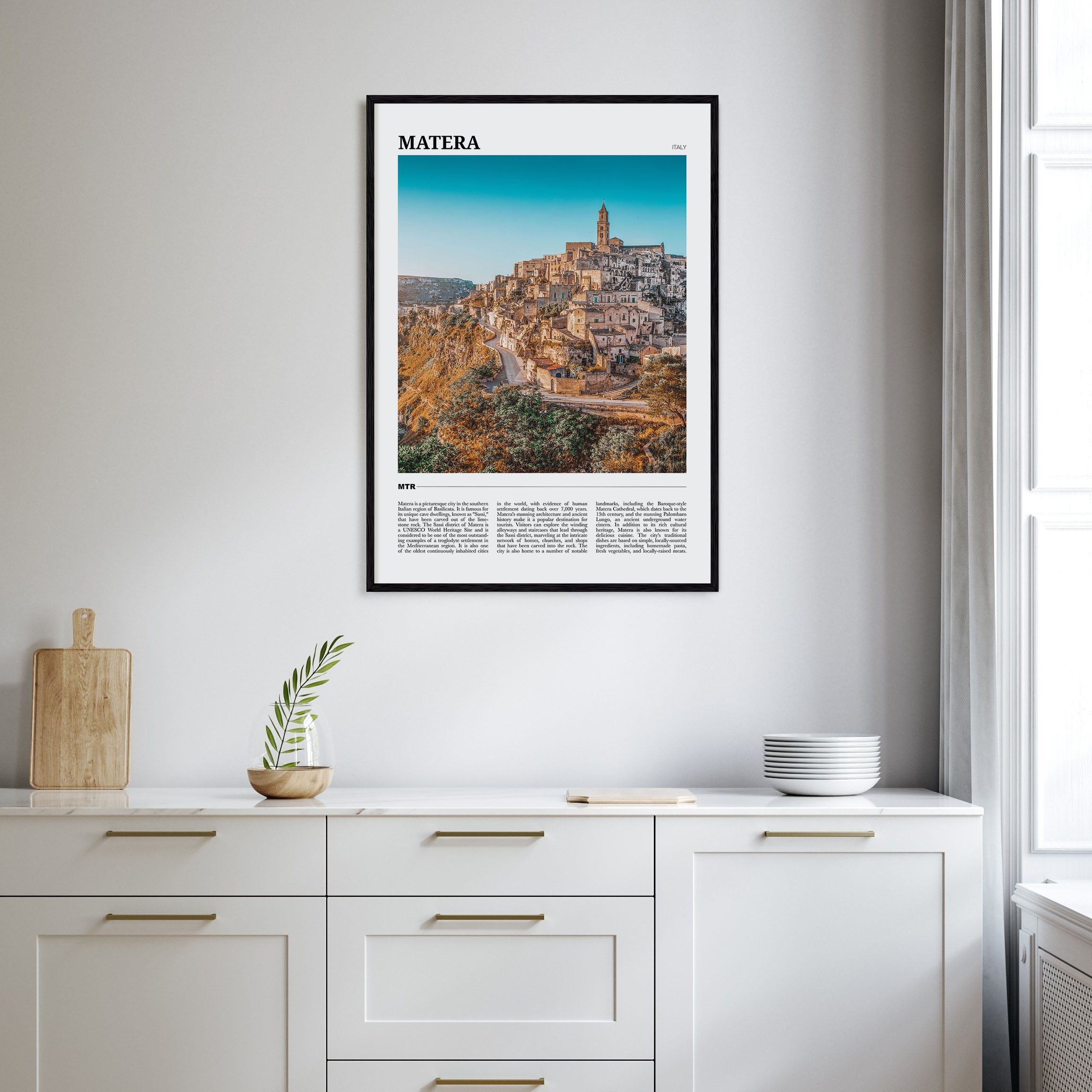 Matera Travel Color Poster