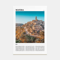 Matera Travel Color Poster
