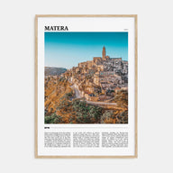 Matera Travel Color Poster