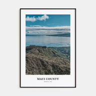 Maui County Portrait Color Poster