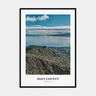 Maui County Portrait Color Poster