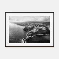Maui Landscape B&W Poster