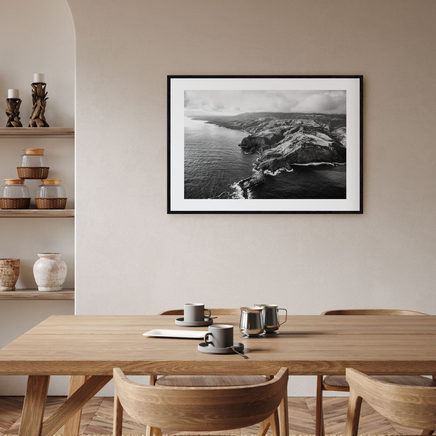 Maui Landscape B&W Poster