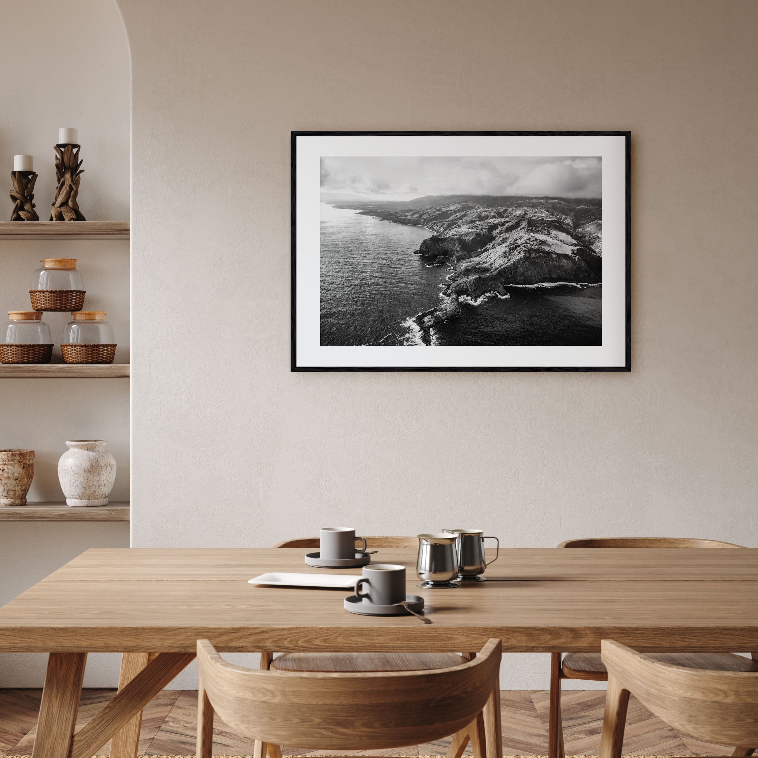 Maui Landscape B&W Poster