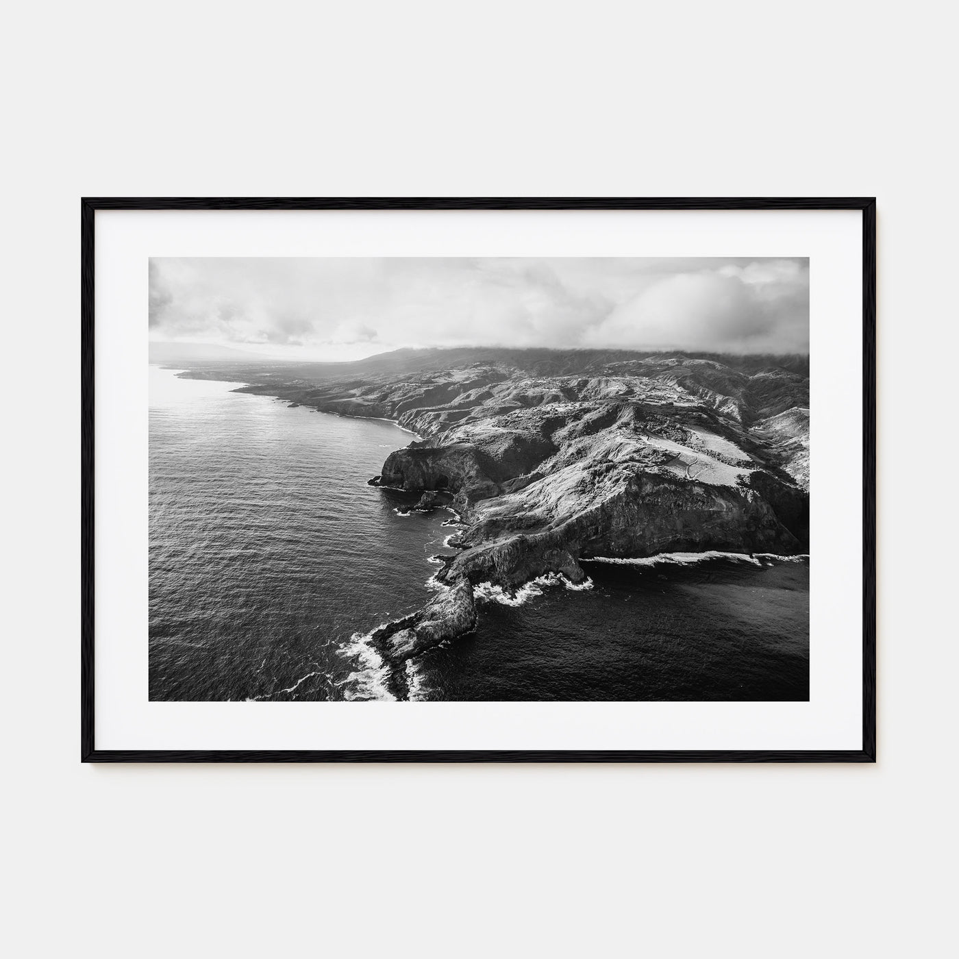 Maui Landscape B&W Poster
