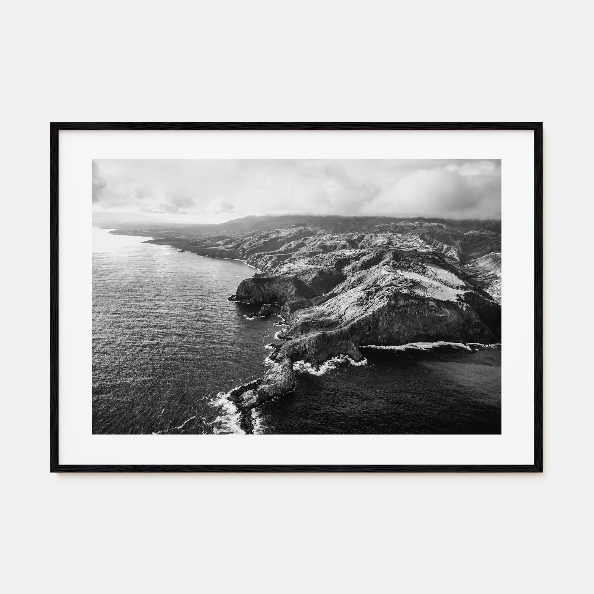 Maui Landscape B&W Poster
