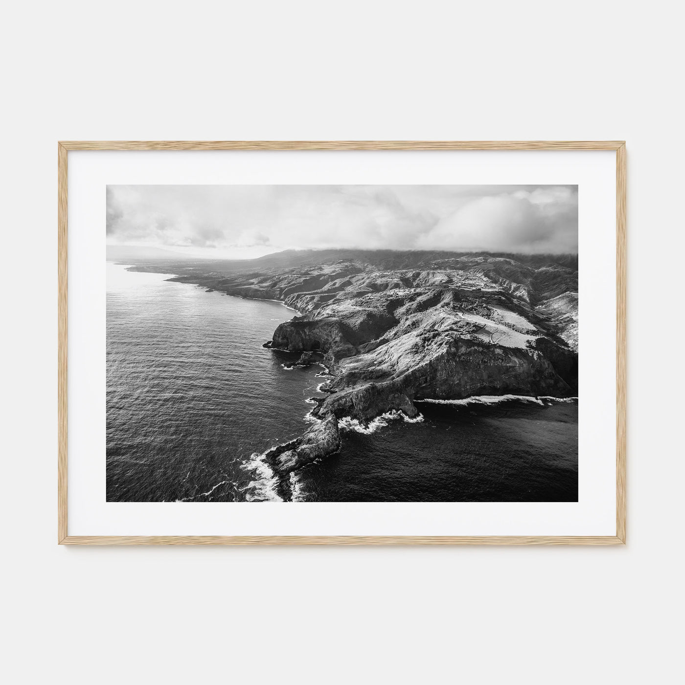 Maui Landscape B&W Poster