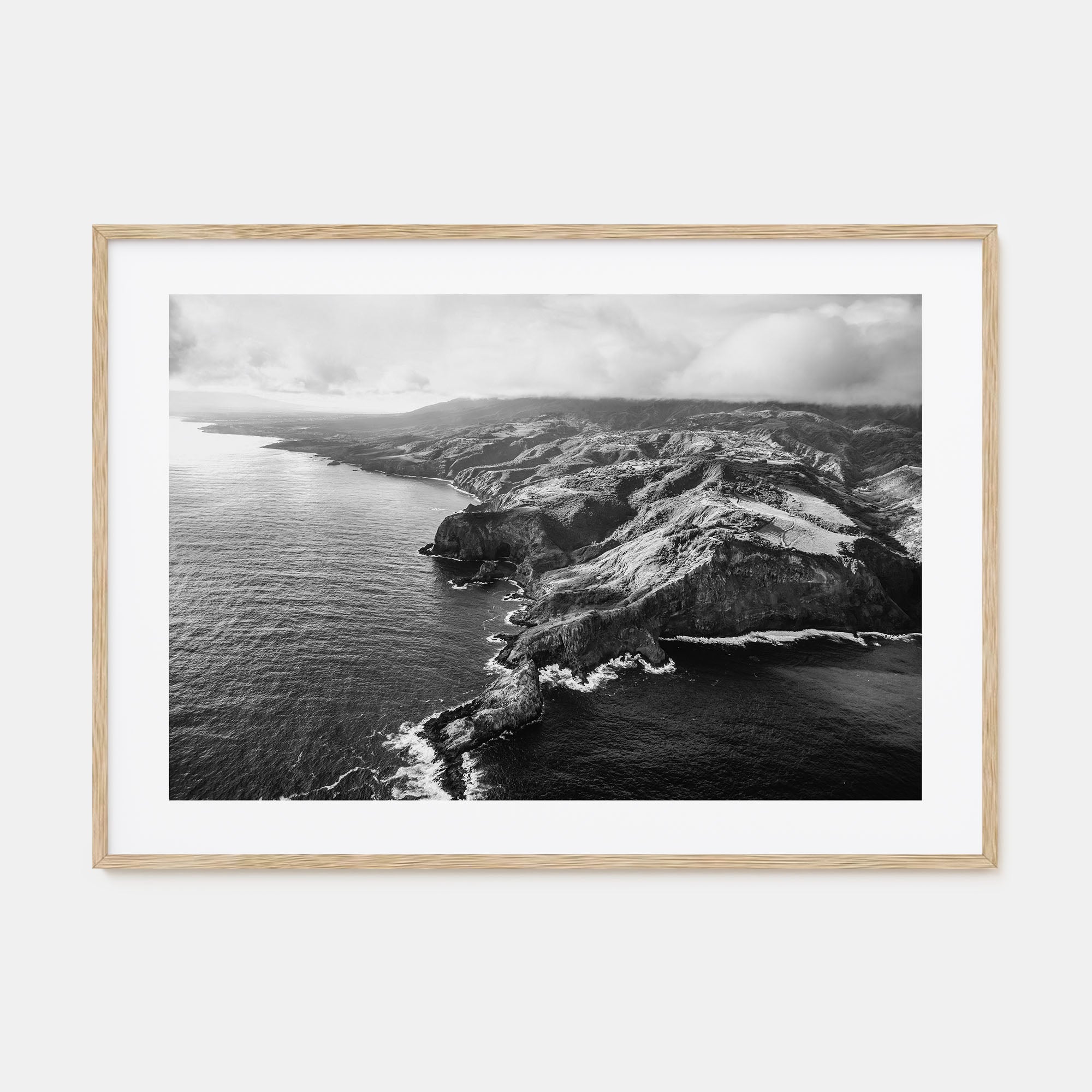 Maui Landscape B&W Poster