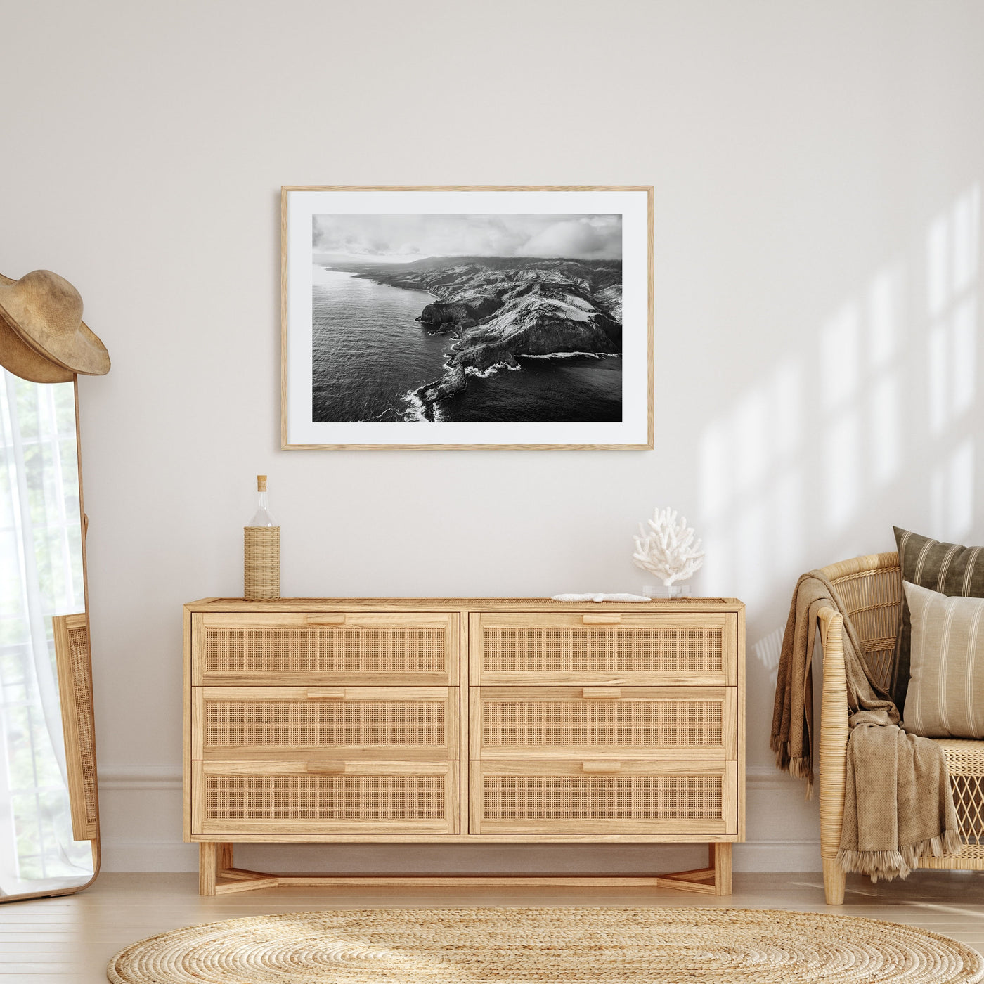 Maui Landscape B&W Poster