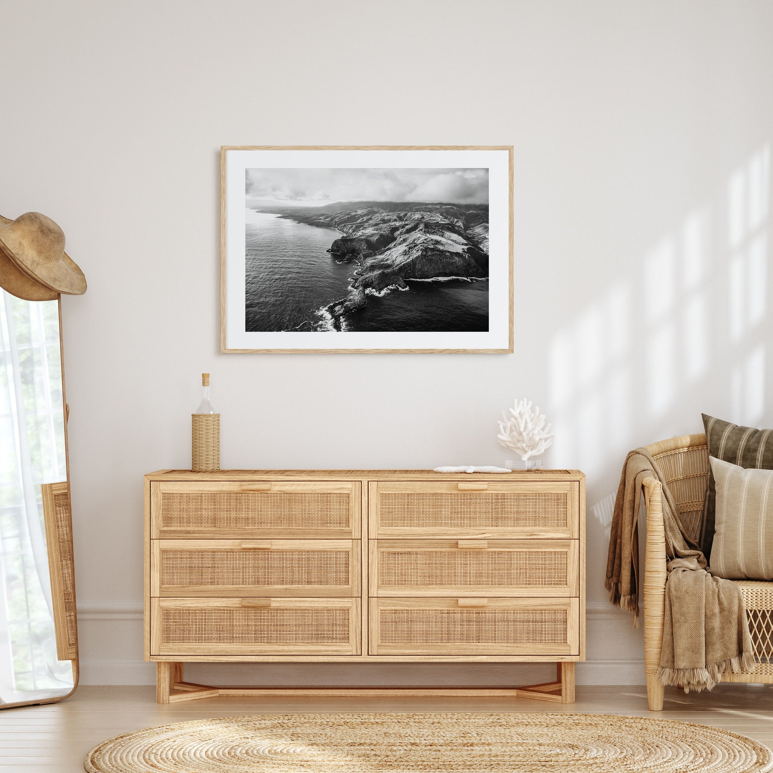 Maui Landscape B&W Poster