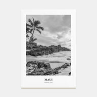 Maui Portrait B&W No 3 Poster