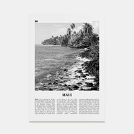 Maui Travel B&W No 3 Poster