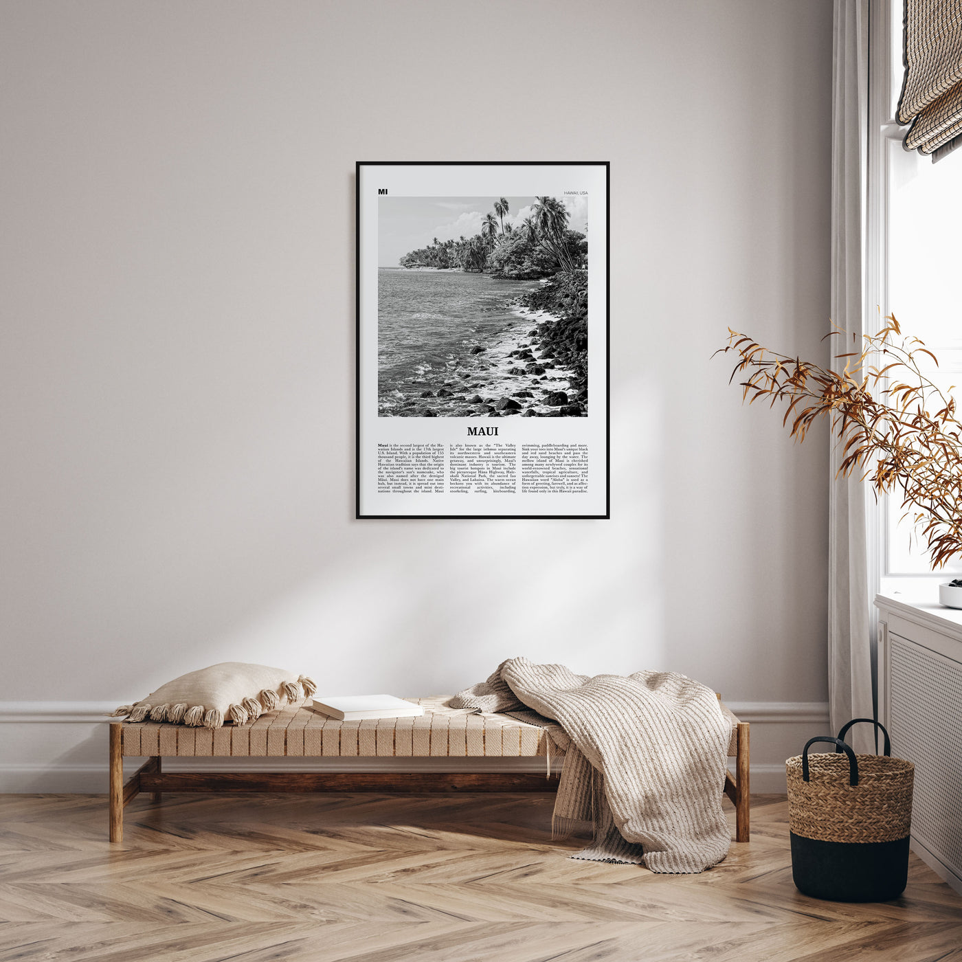 Maui Travel B&W No 3 Poster