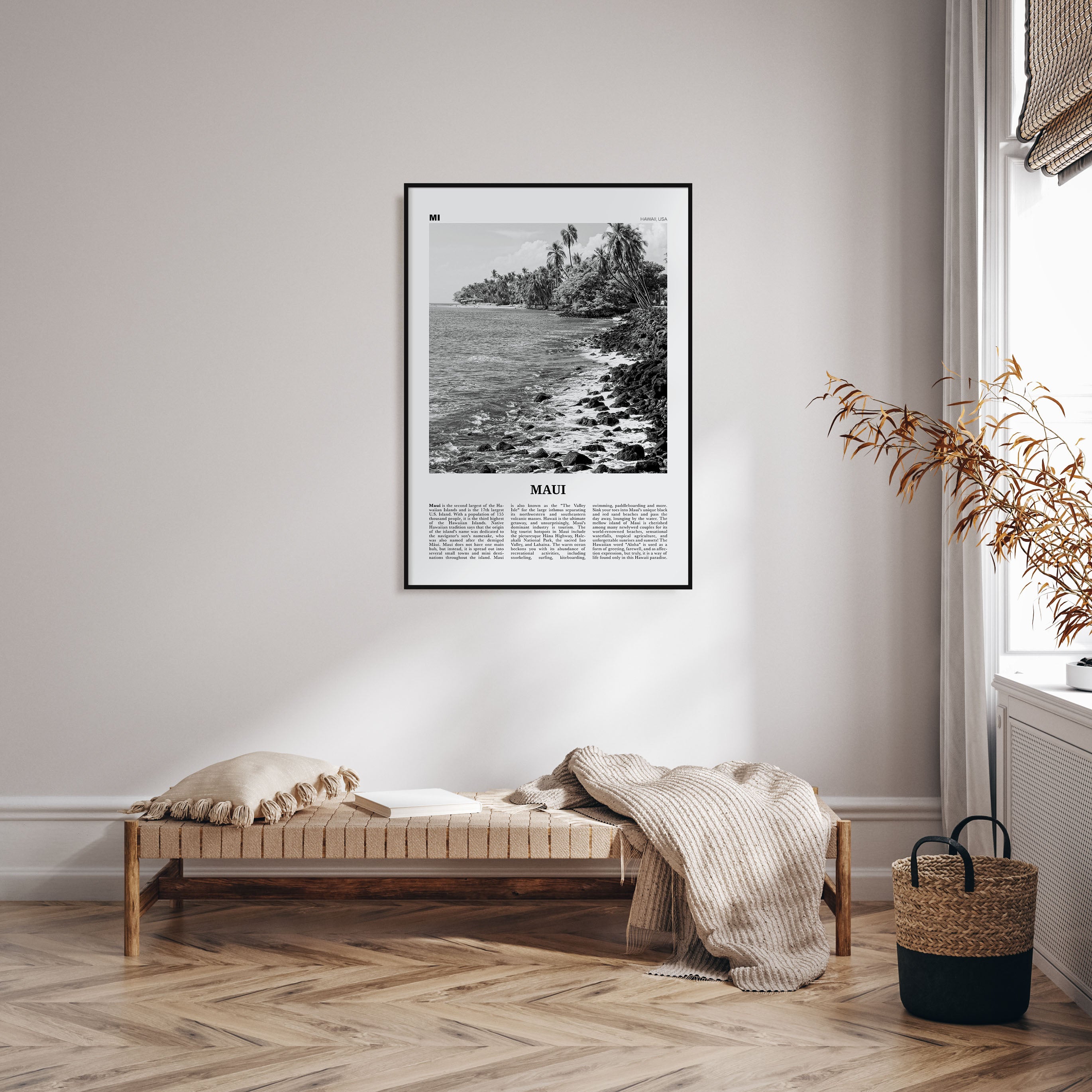 Maui Travel B&W No 3 Poster