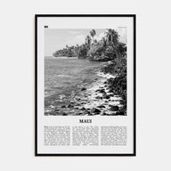 Maui Travel B&W No 3 Poster