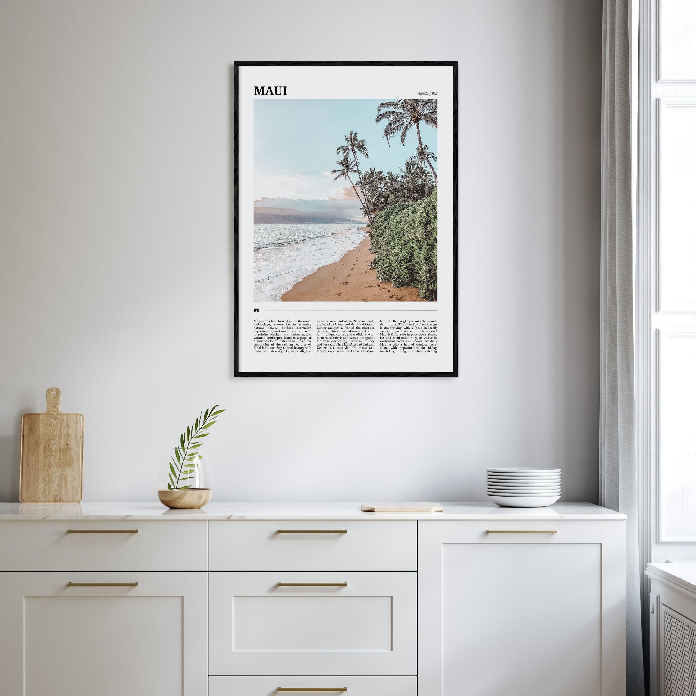 Maui Travel Color Poster