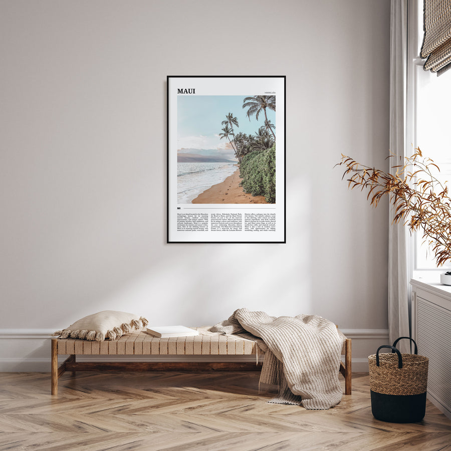 Maui Travel Color Poster