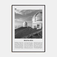 Mauna Kea Travel B&W Poster