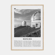 Mauna Kea Travel B&W Poster