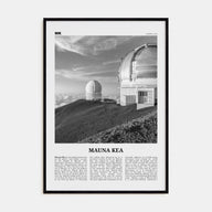Mauna Kea Travel B&W Poster
