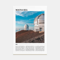 Mauna Kea Travel Color Poster