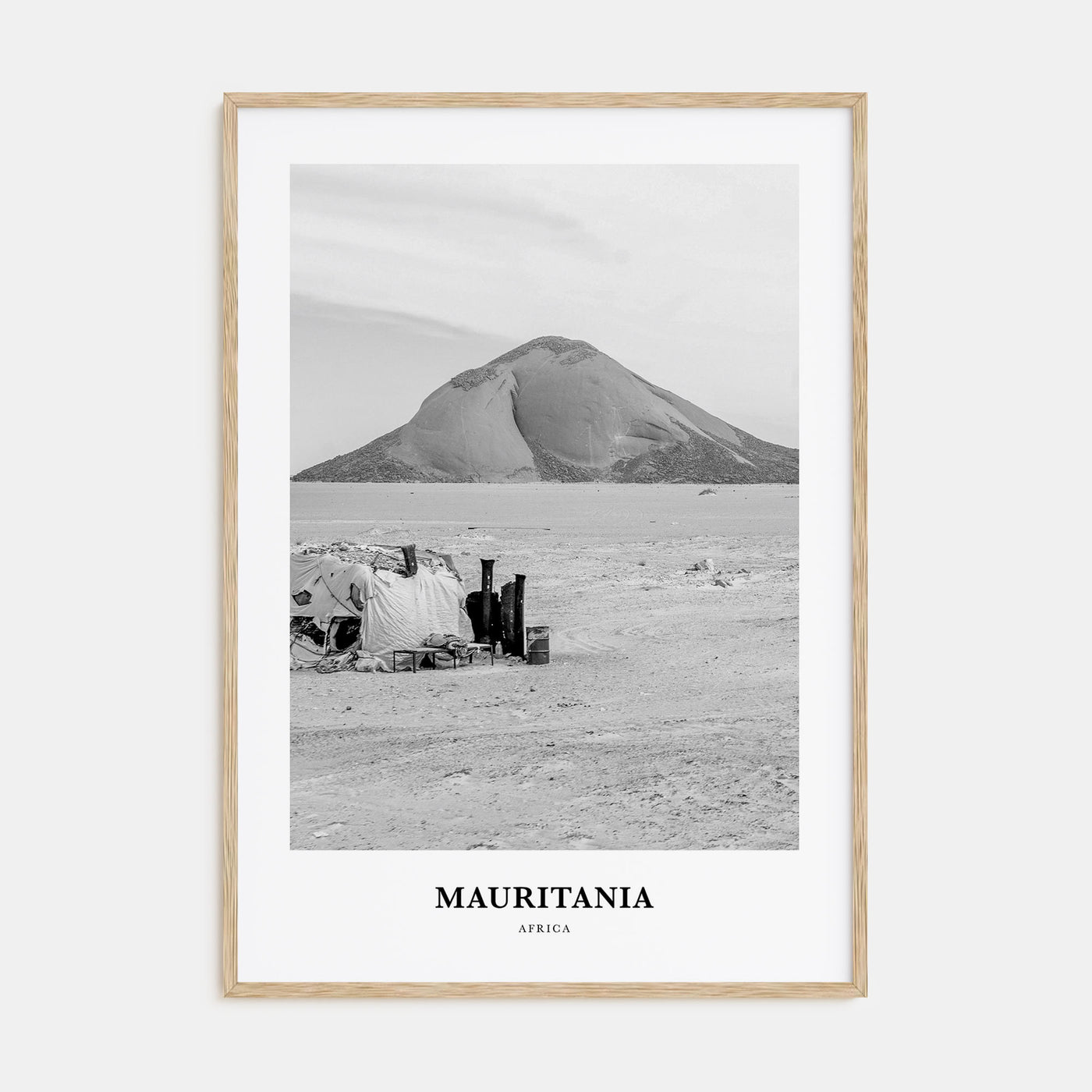 Mauritania Portrait B&W Poster