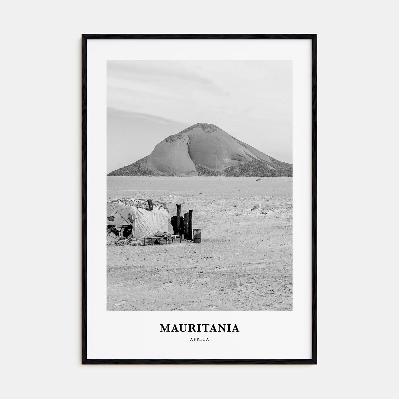 Mauritania Portrait B&W Poster