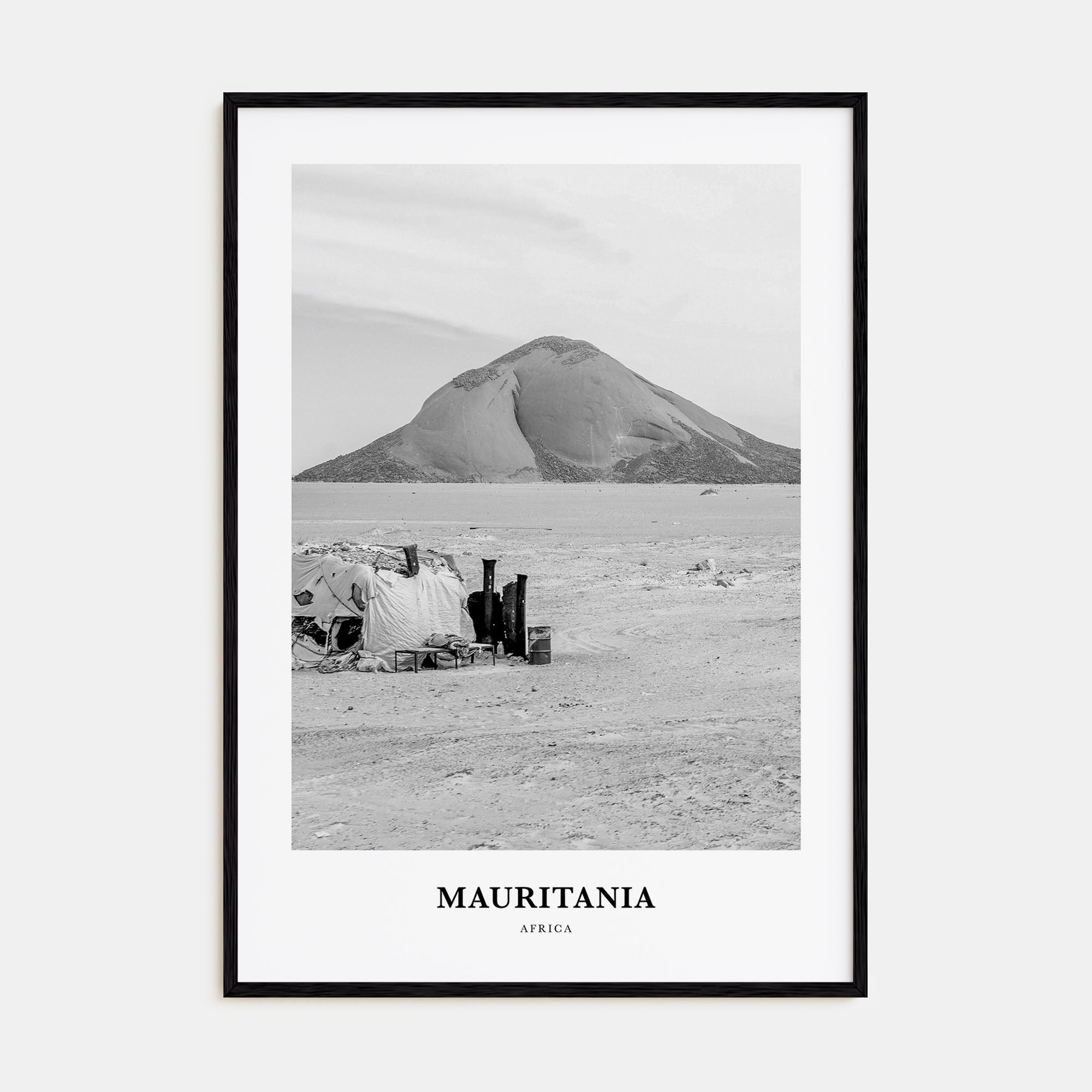 Mauritania Portrait B&W Poster