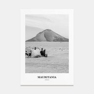 Mauritania Portrait B&W Poster