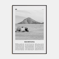 Mauritania Travel B&W Poster