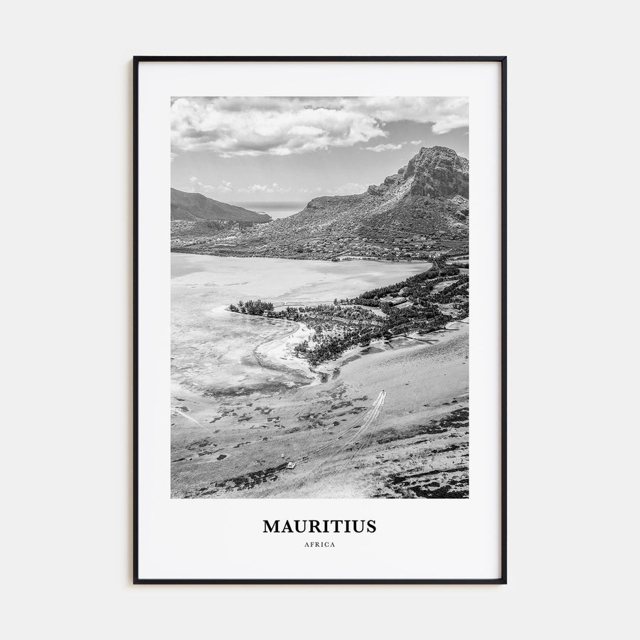 Mauritius Portrait B&W Poster