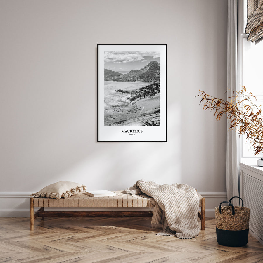 Mauritius Portrait B&W Poster