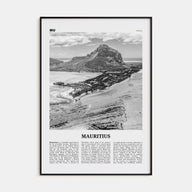 Mauritius Travel B&W Poster