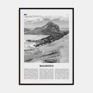 Mauritius Travel B&W Poster