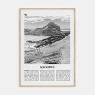 Mauritius Travel B&W Poster