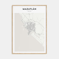 Mazatlán Map Portrait Poster