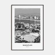 Mazatlán Portrait B&W Poster