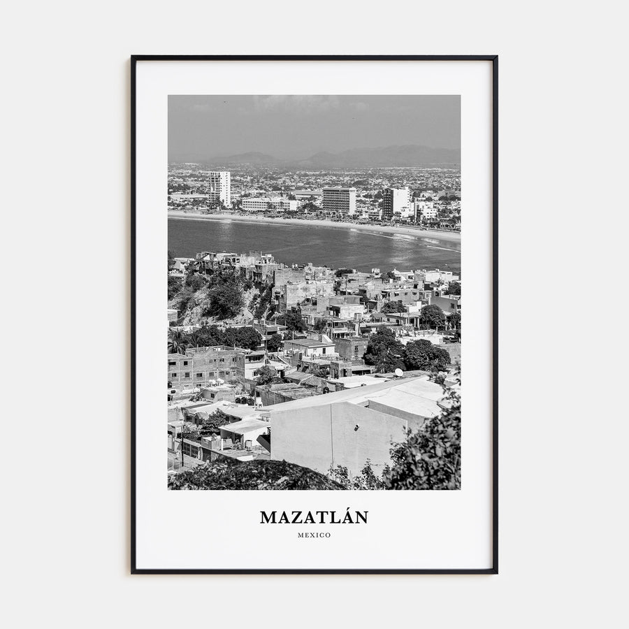 Mazatlán Portrait B&W Poster