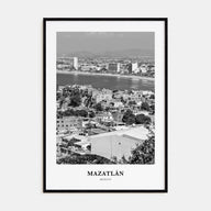 Mazatlán Portrait B&W Poster