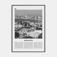 Mazatlán Travel B&W Poster