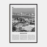 Mazatlán Travel B&W Poster