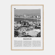 Mazatlán Travel B&W Poster